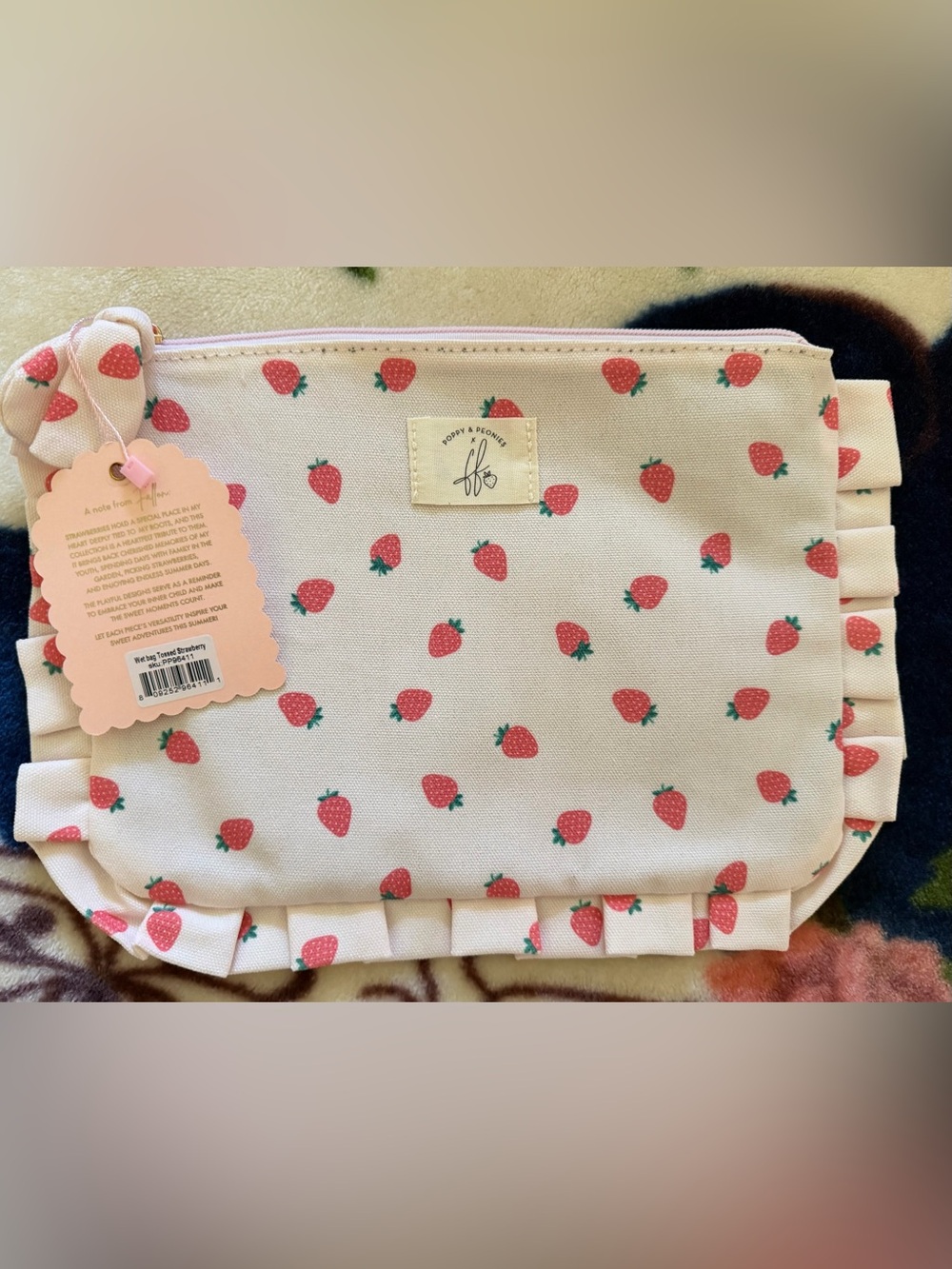 Poppy & Peonies Strawberry Wet/dry bag